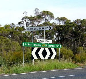 T intersection signs