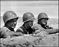 US generals Theodore Roosevelt Jr., Terry Allen and George Patton