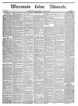 Wisconsin Labor Advocate 1886-08-20