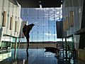 Atrium interior at Canberra International Airport