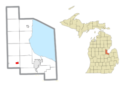 Location within Bay County