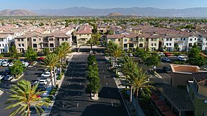 Eastvale, with Beacon Hill in the background