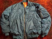 MA-1 Jacket in petrol