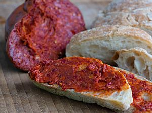 Nduja mit Brot