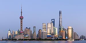 Pudong Shanghai November 2017 panorama