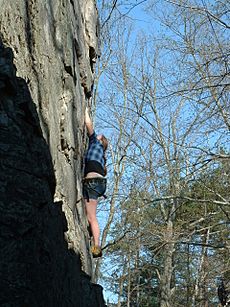 Rocktown wall climb