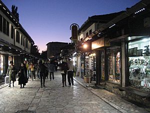 Sarajevo-bascarsija at night1