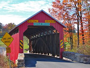 Saville Covered Bridge in Saville Township