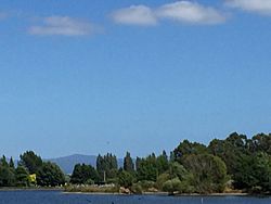 Tararua Range from Henley Lake