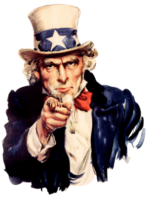 Uncle Sam (pointing finger)