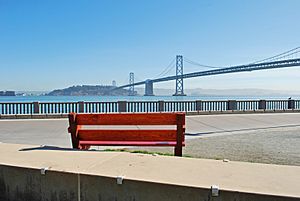 View of Yerba Buena Island, Bay Bridge