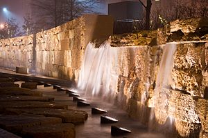 Waterfall at Citygarden