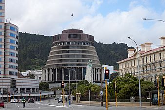 Wellington, Beehive, 2016-01-25