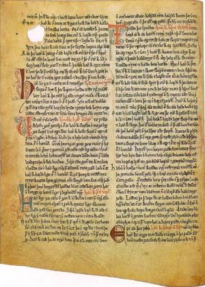 A page of Heimskringla