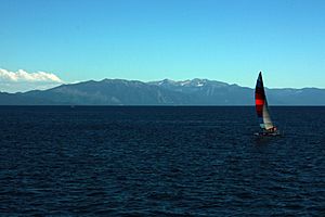 A view of Lake Tahoe from Crystal bay