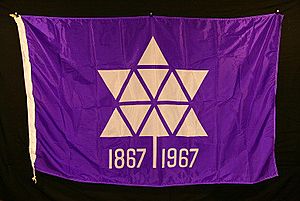 Centennial Flag puple SR&T