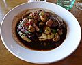 Coq au vin at The Swan at the Globe, London