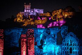 Golkonda during light show at night