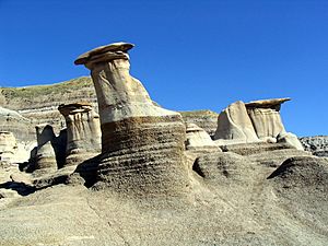 Hoodoos near East Coulee