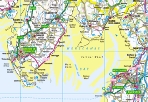 Morecambe Bay OS map