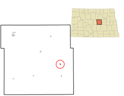 Location of Cathay, North Dakota