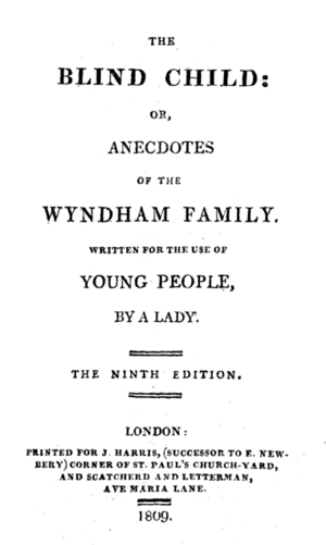 Pinchard Blind Child title page