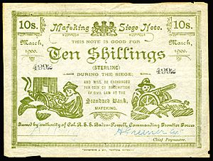 SA-S654b-Boer War-Mafeking-10 Shillings (1900)