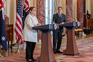 Secretary Blinken and Australian Foreign Minister and Minister for Women Payne Address Reporters (51177831374)