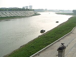 Shaying River near downtown of Zhoukou City