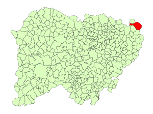 Location in Salamanca