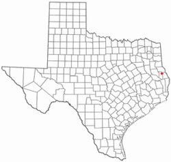 Location of San Augustine, Texas