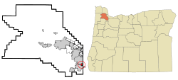 Location in Oregon