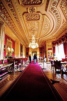 Windsor Castle Crimson Drawing Room