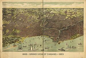 1893 Grand View of Chicago