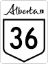 Alberta Highway 36 shield