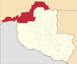 Location of Porto Velho in the State of Rondônia