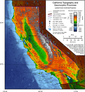 California Topography-MEDIUM