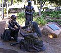 Fredericksburg peace pipe statue