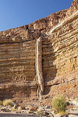 ISR-2016-Makhtesh Ramon-Geological dike