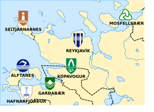 Iceland capital region municipalities