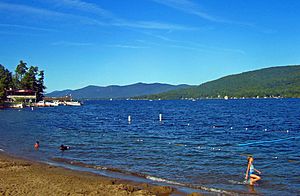 Lake George from village beach