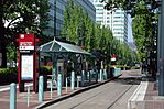 Lloyd Center MAX station at Holladay park