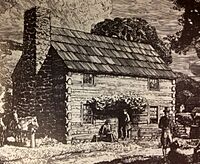 Log cabin schoolhouse of Pittsburgh Academy 1787
