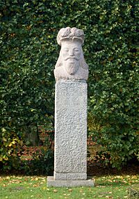 Monument of Msciwój II at Adam Mickiewicz Park in Oliwa