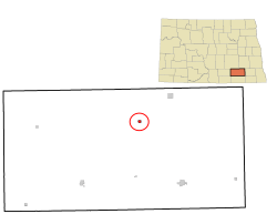 Location of Dickey, North Dakota