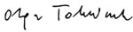 Olga Tokarczuk signature.svg