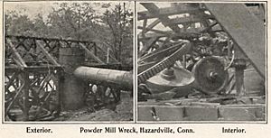 PostcardHazardvilleCTPowderMillWreckageCA1906