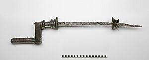 Roman crank handle, Augusta Raurica, Switzerland. Pic 01