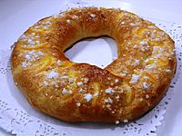 Roscón de Reis caseiro. Galiza