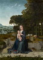 Rust tijdens de vlucht naar Egypte, Gerard David, 16de eeuw, Koninklijk Museum voor Schone Kunsten Antwerpen, 47